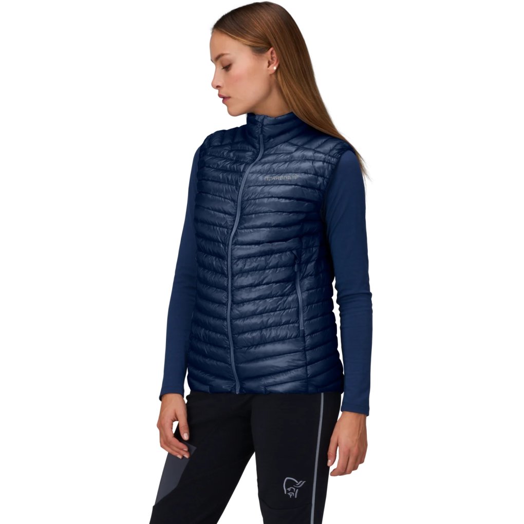 Norrona trollveggen superlight down800 Vest Women - Indigo Night