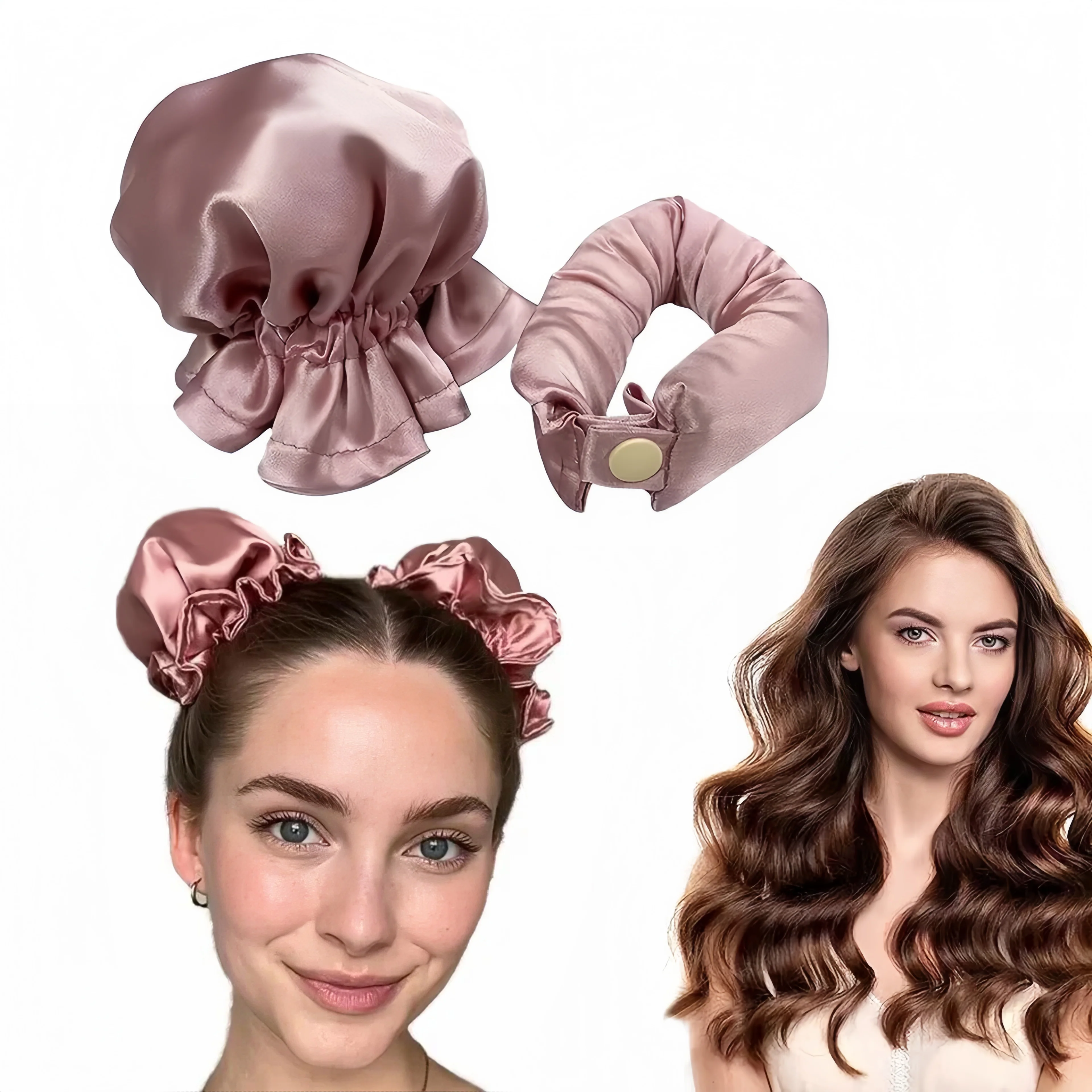Heatless Curling Buns-Overnight Blowout Without Damage!