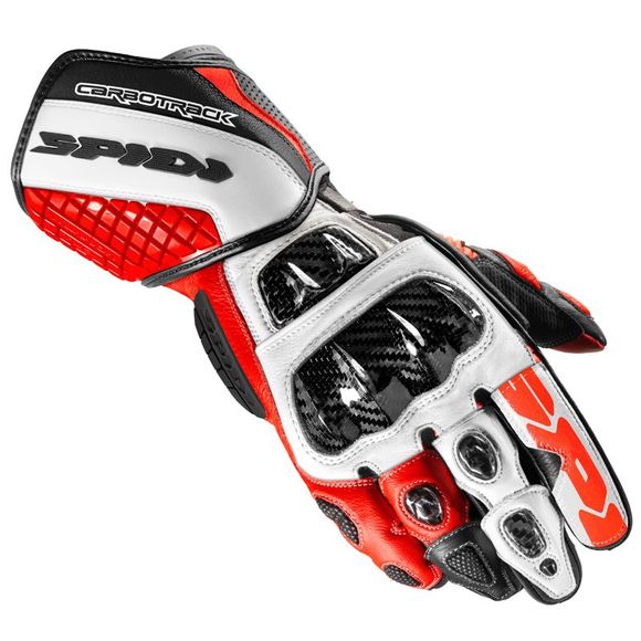 Spidi Carbo Track Evo Gloves - Red / WhiteRef: SPI0697