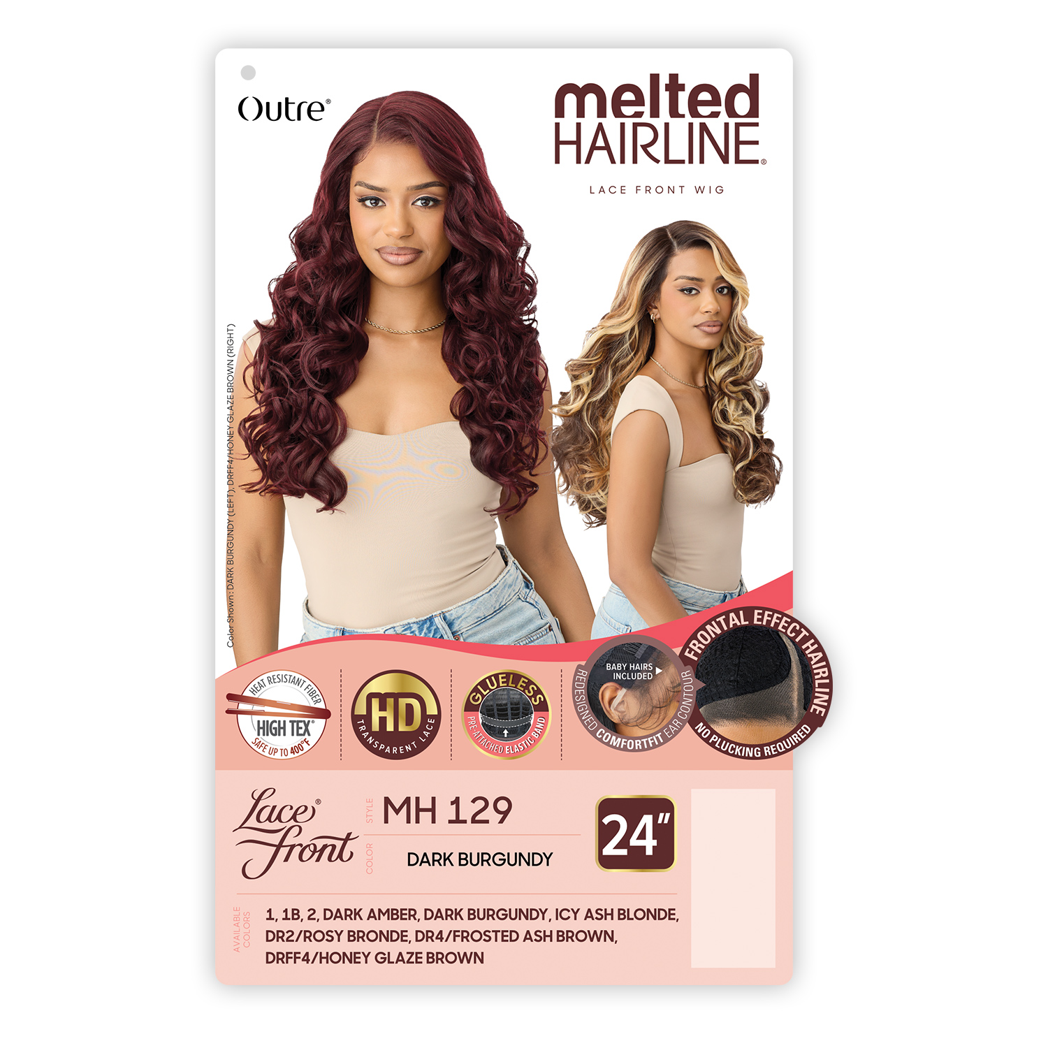 Outre HD Lace Front Wig Melted Hairline Glueless MH 129