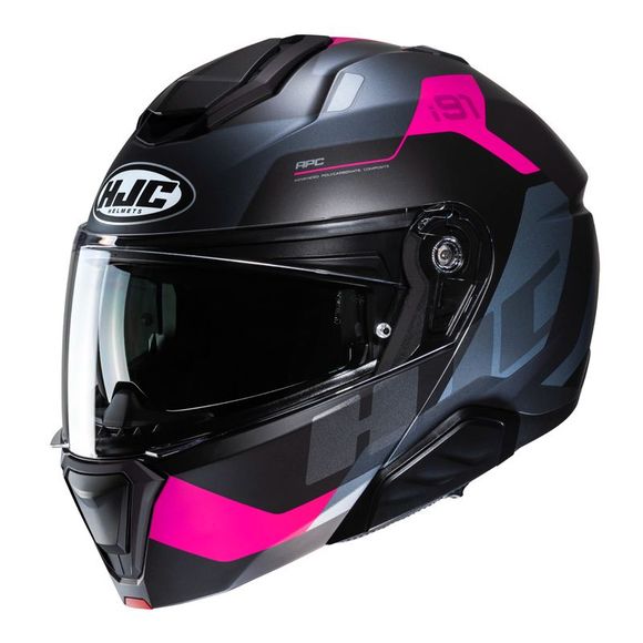 Casque modulable HJC i91 - CARST - Noir / RoseRef : HJ1106-C53788