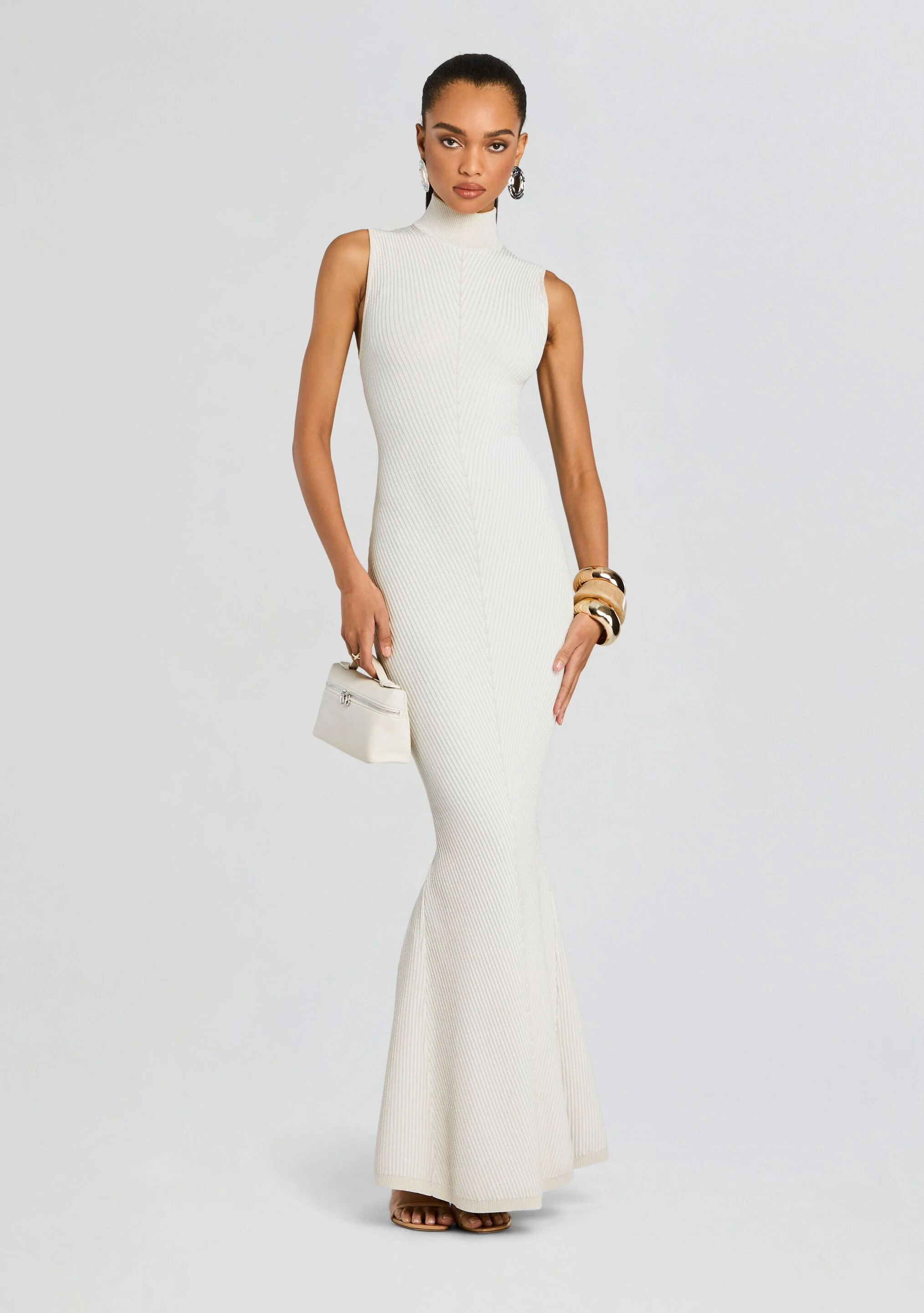 Skylar Metallic Knit Dress