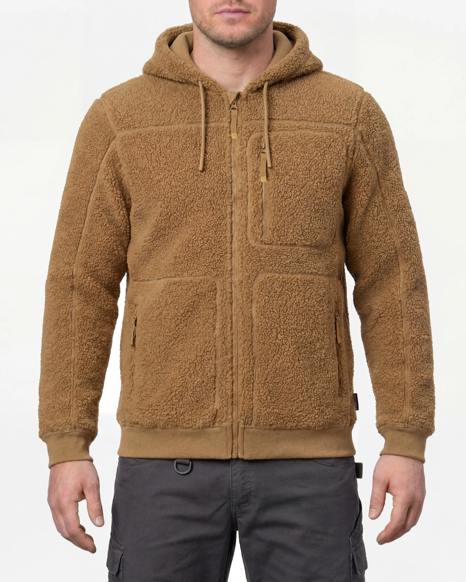 Hooded Sherpa Fleece Jacket e.s.e:pic