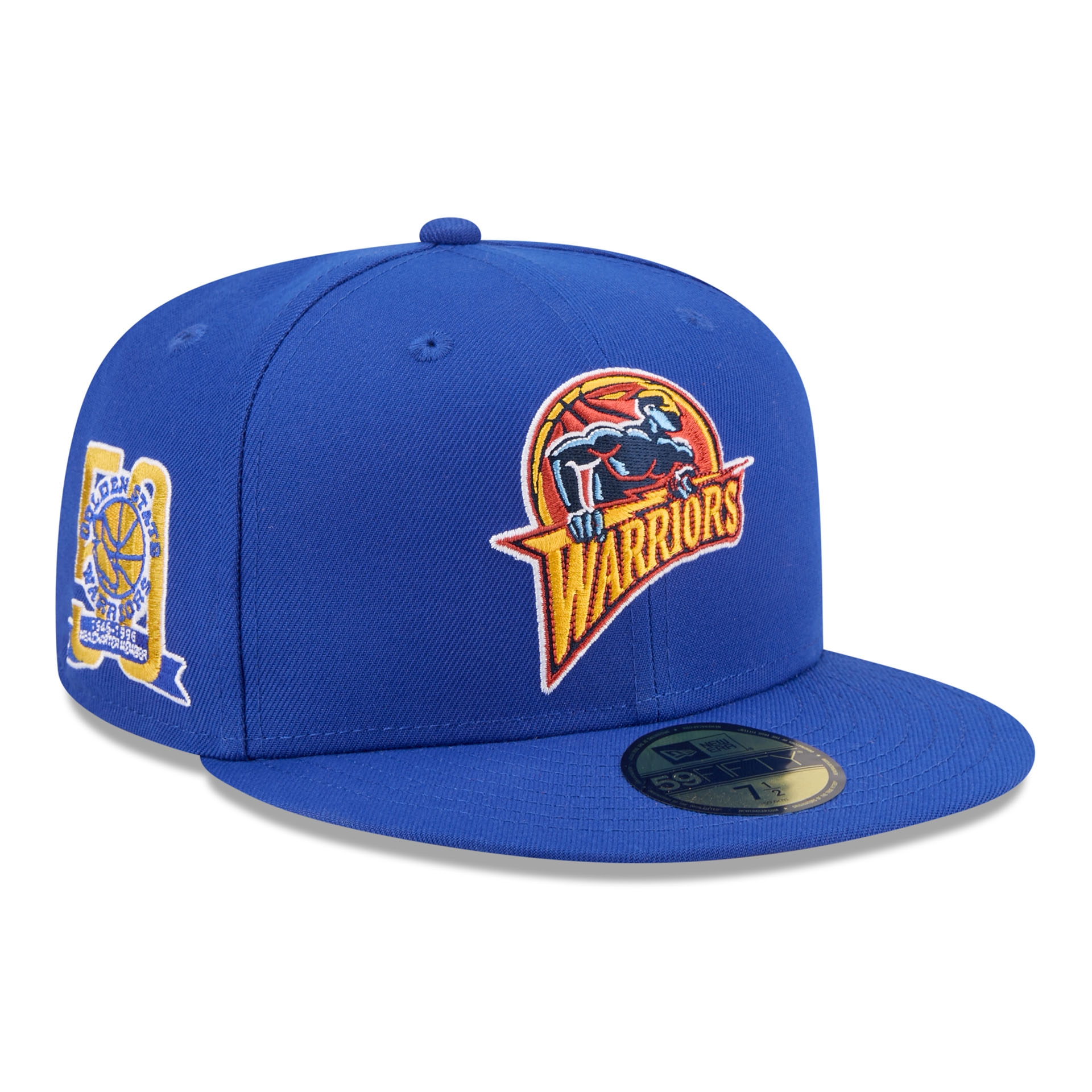 Golden State Warriors 1946-1996 Hardwood Classics 59FIFTY Fitted Cap Blue