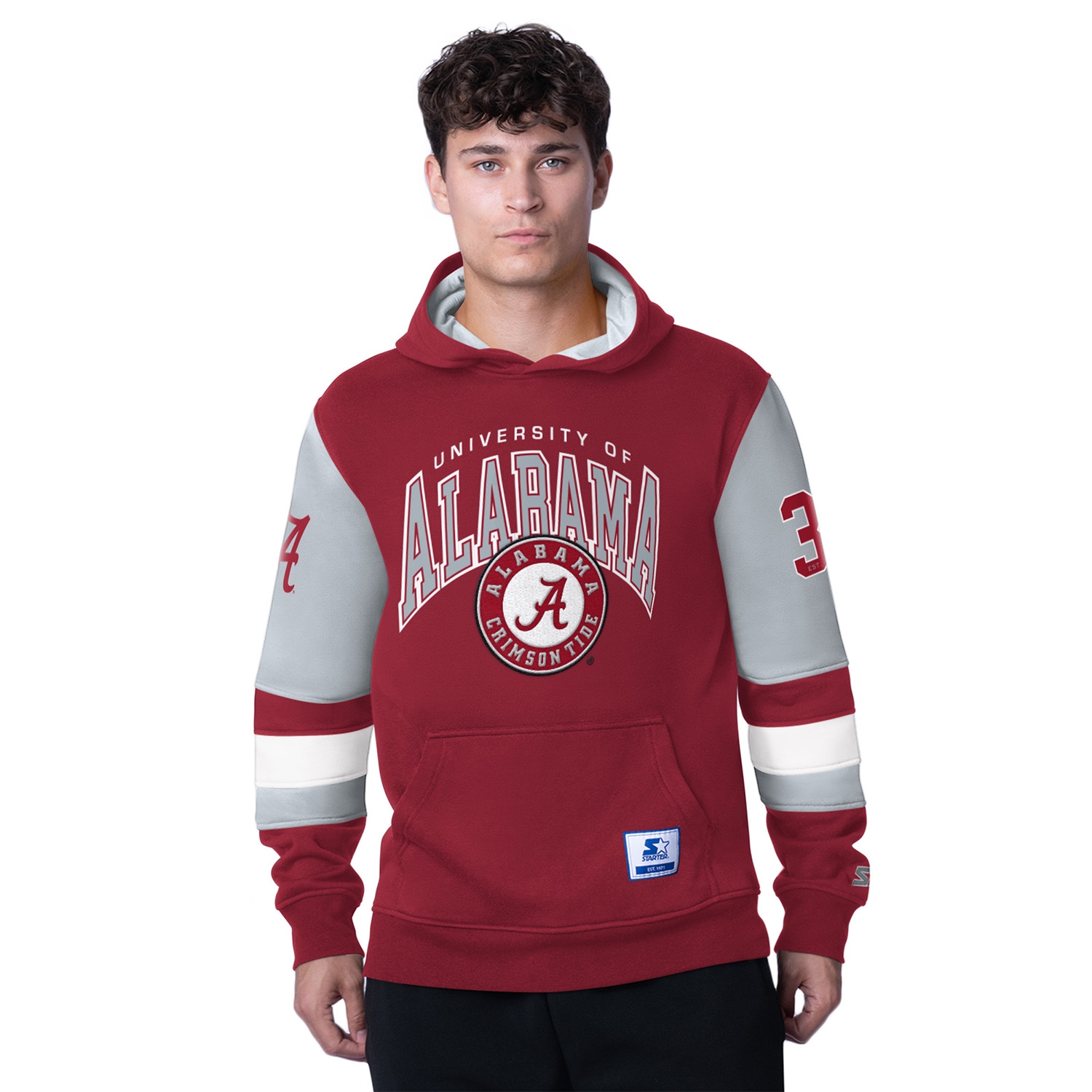 Alabama Crimson Tide Starter End Zone NCAA Hoodie Red