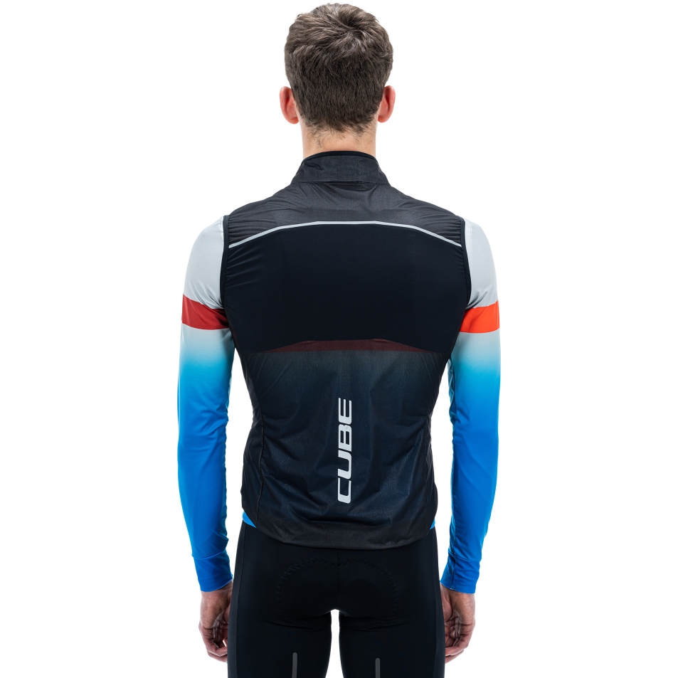 CUBE ROAD/XC Teamline Wind Gilet Men - black