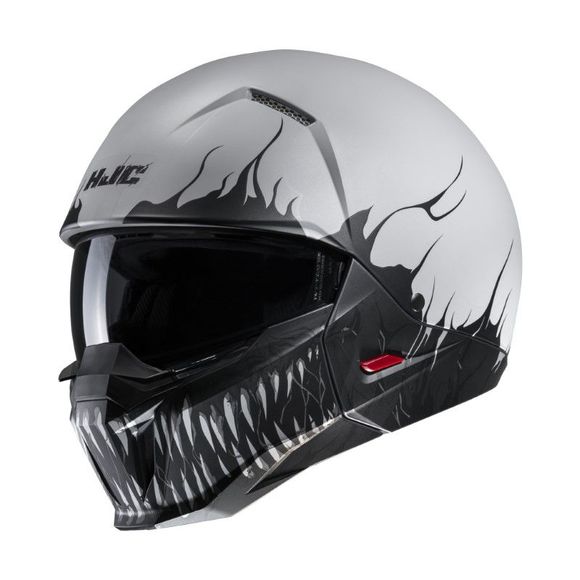 Casque jet HJC I20 - SCRAW - Blanc / NoirRef : HJ1052-C53786
