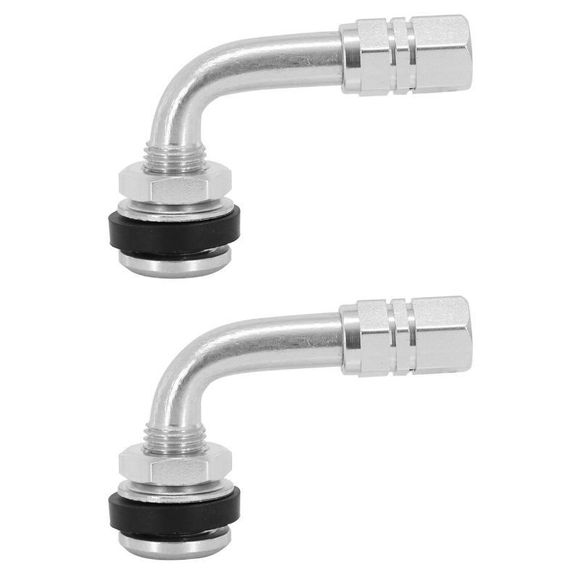 P2R Tubeless Aluminum Elbow Valve (Pair) Universal - GrayRef: P2R0001 / 22083