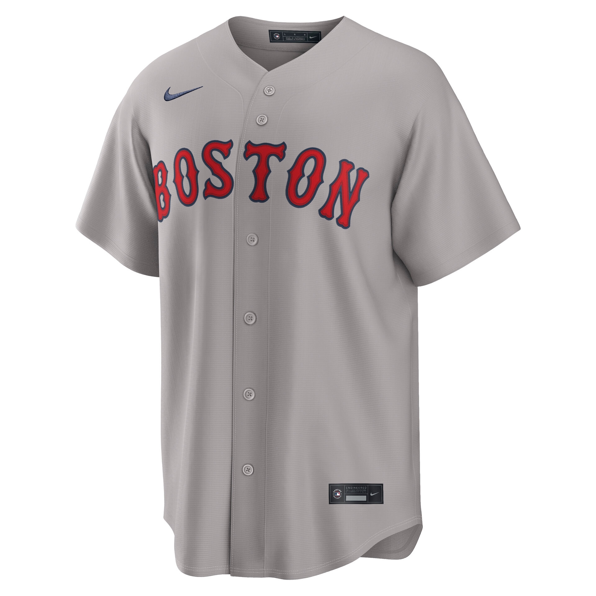 Boston Red Sox Replica MLB Road Jersey Grey