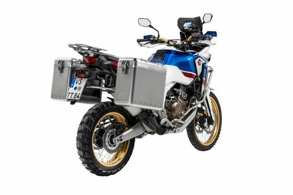 Touratech ZEGA Mundo 31/38 suitcase - Gray support included - AluminumRef: Trt01096A / 01-402-7130-0