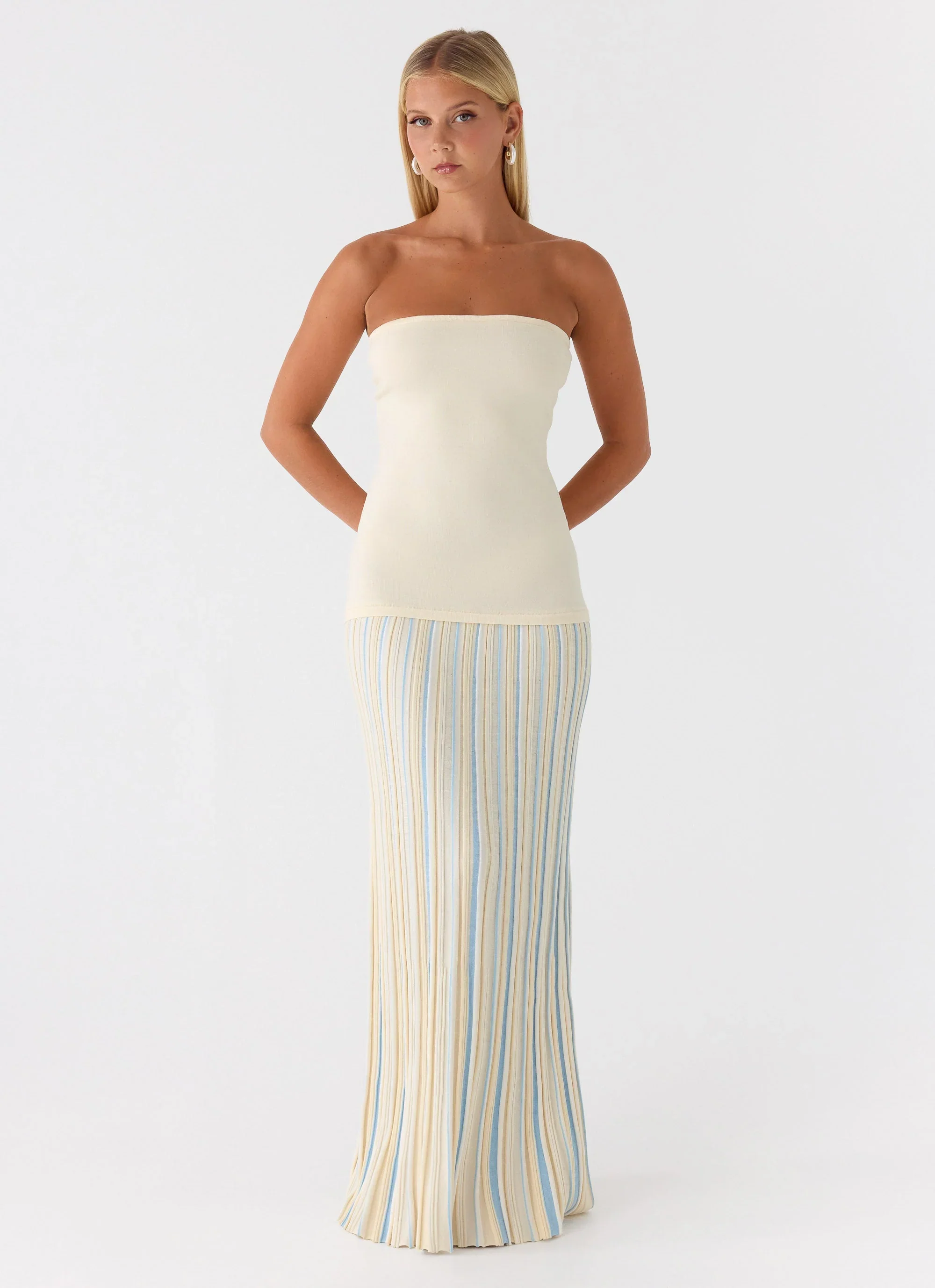Otillie Knit Maxi Dress - Yellow