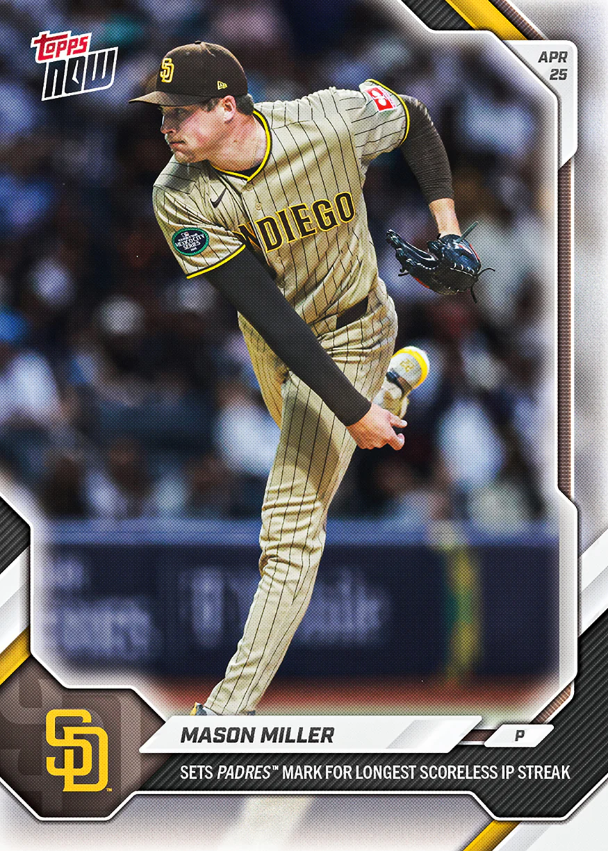 Mason Miller - 2026 MLB Topps NOW® - Card 122 - PR: 1448