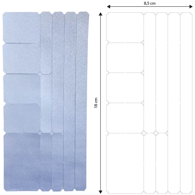 WOWOW Reflective Sticker Set - silver