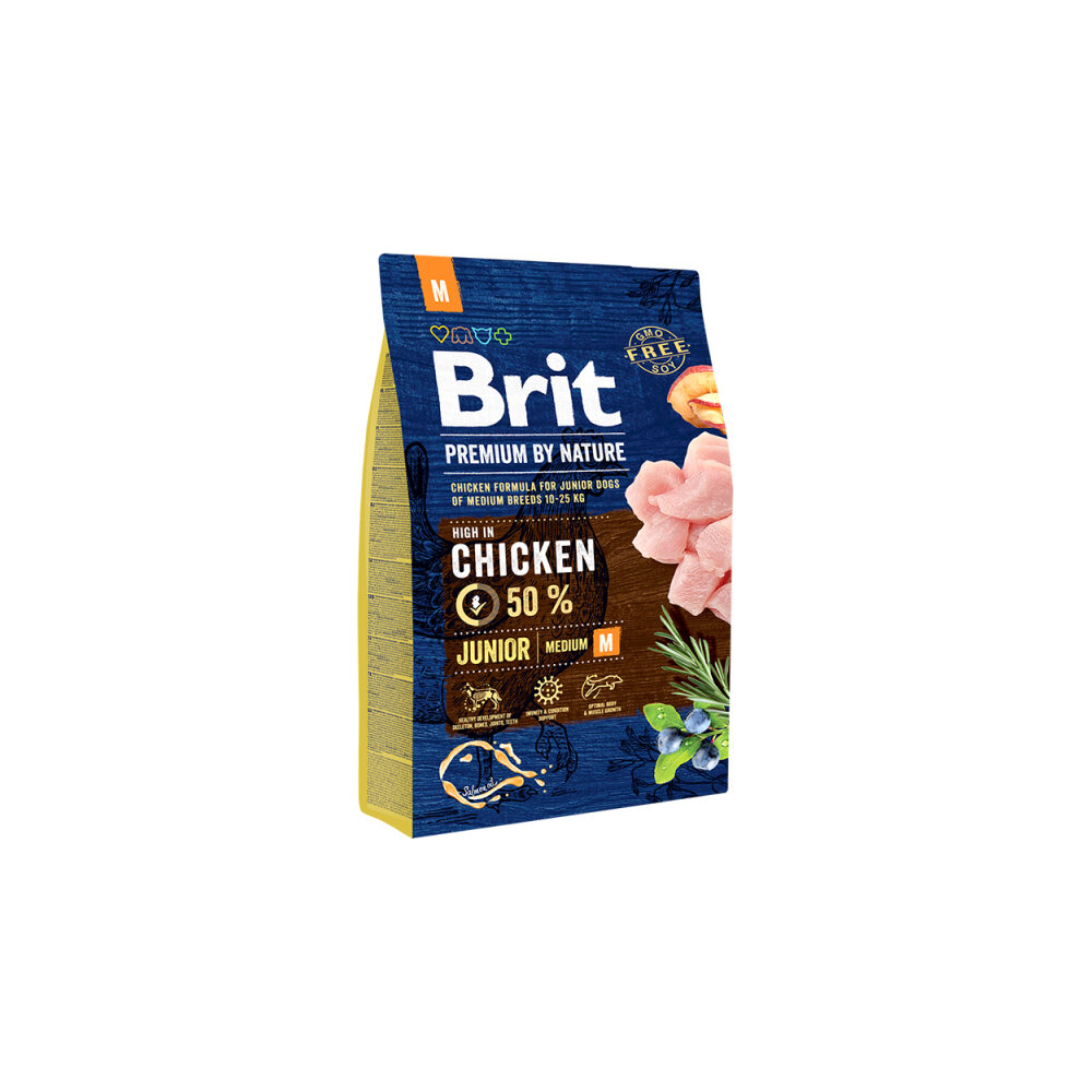 Brit Premium by Nature Junior M Dog Food - 3 kg