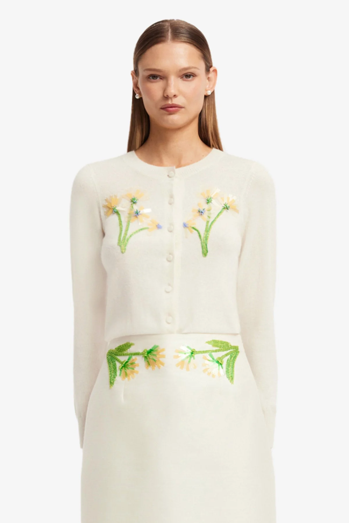 Claire Embellished Knit Cardigan - Wildflower