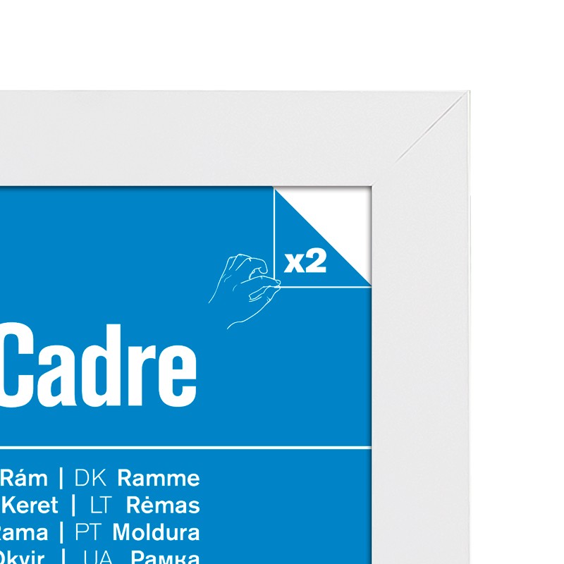 MDF White Frame (30  x 40 cm)