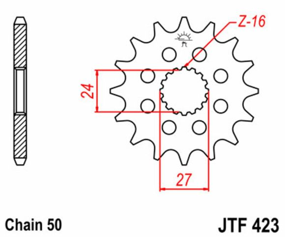 JT. Standard steel 423 - 530Ref: Jtc01121A / 1077380001