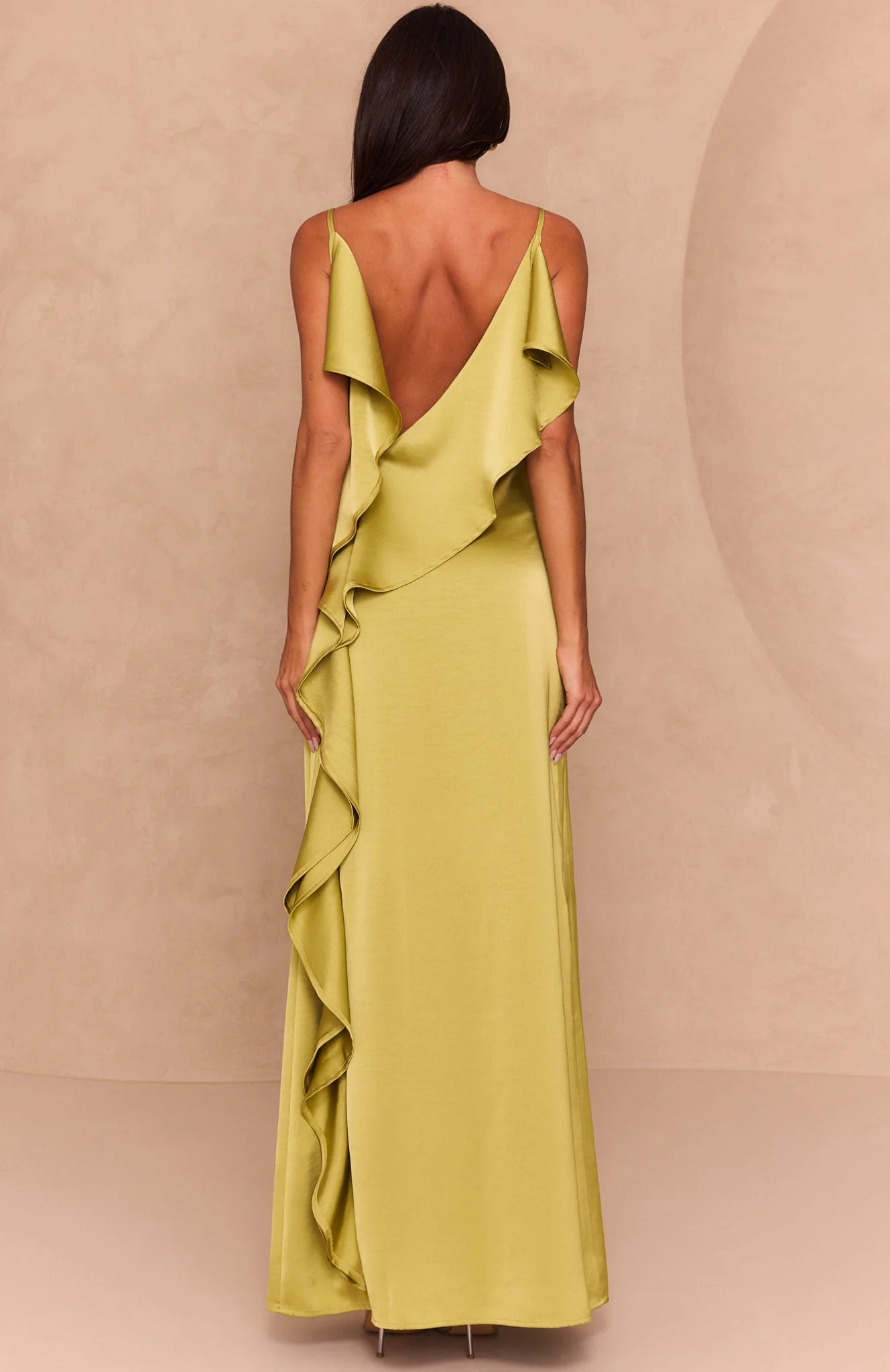 Love Attire Maxi Dress Chartreuse