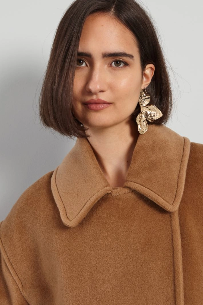 Beaver pea coat - CAMEL