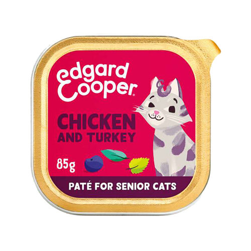 Edgard & Cooper Senior Cat - Chicken and Turkey - Pâté - 16 x 85 g