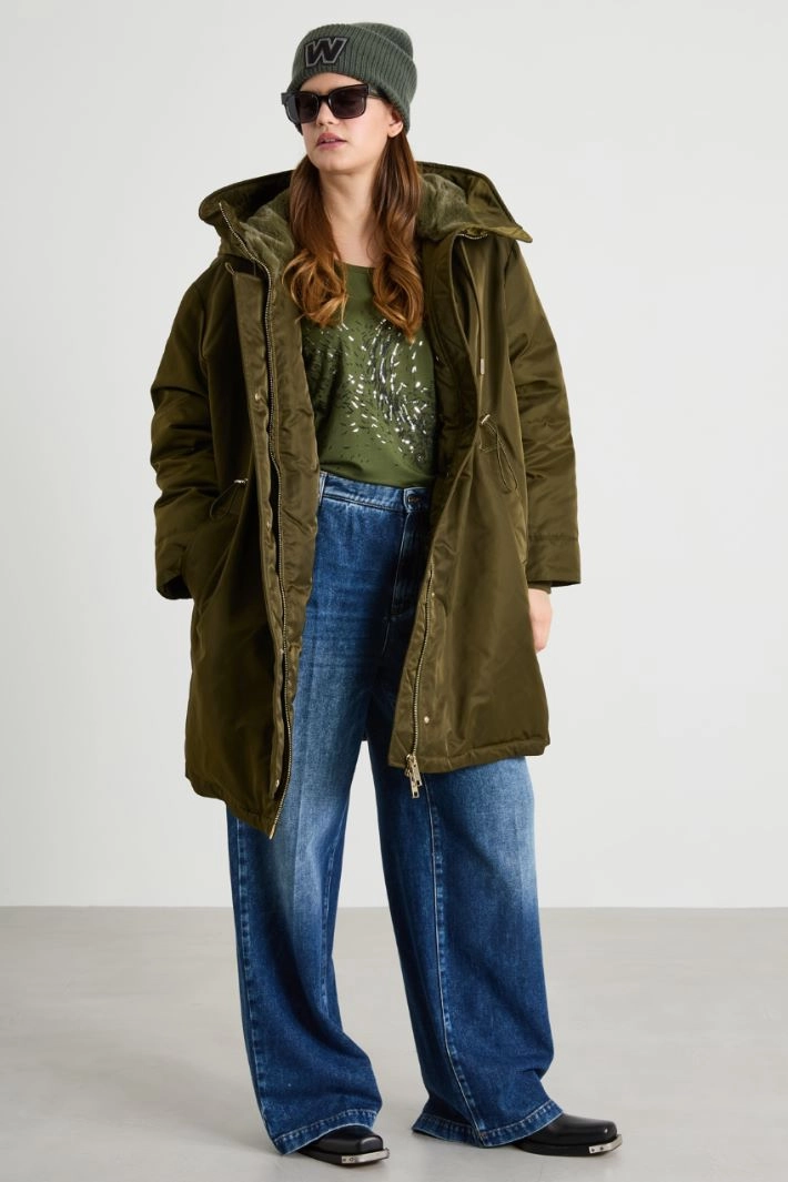 Padded parka - MILITARY GREEN