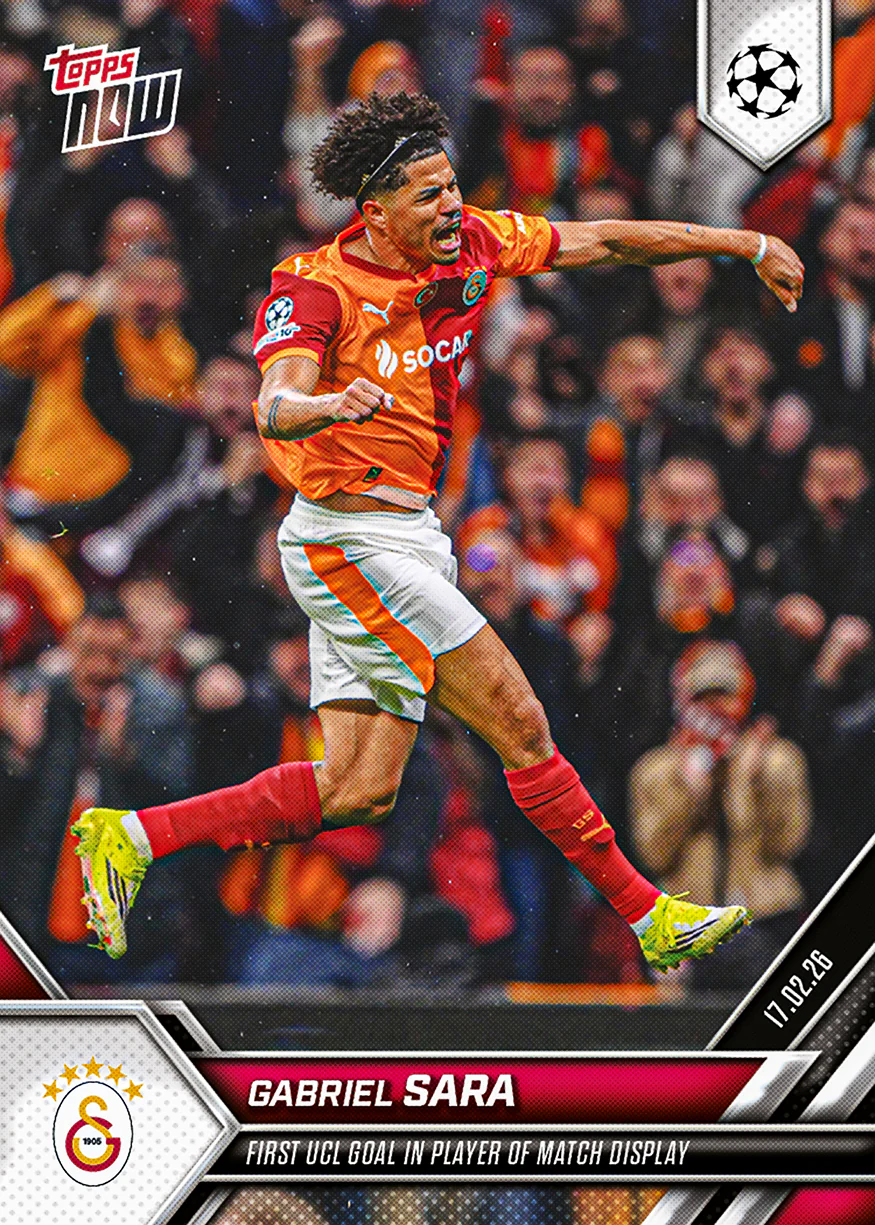 Gabriel Sara - 2025-26 UCL Topps NOW® - Card 91 - PR: 509