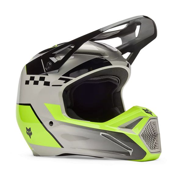 Casque cross Fox V1 - COLLECT - ENFANT - Gris / JauneRef : FX6236