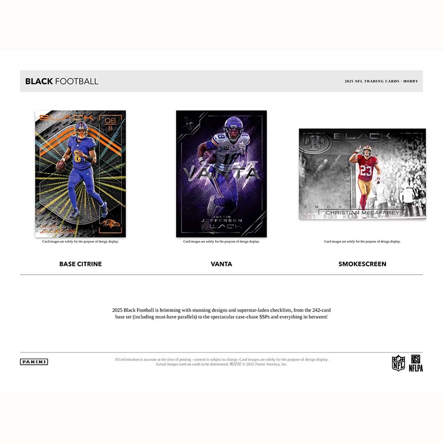 2025 Panini Black Football NFL Hobby Box