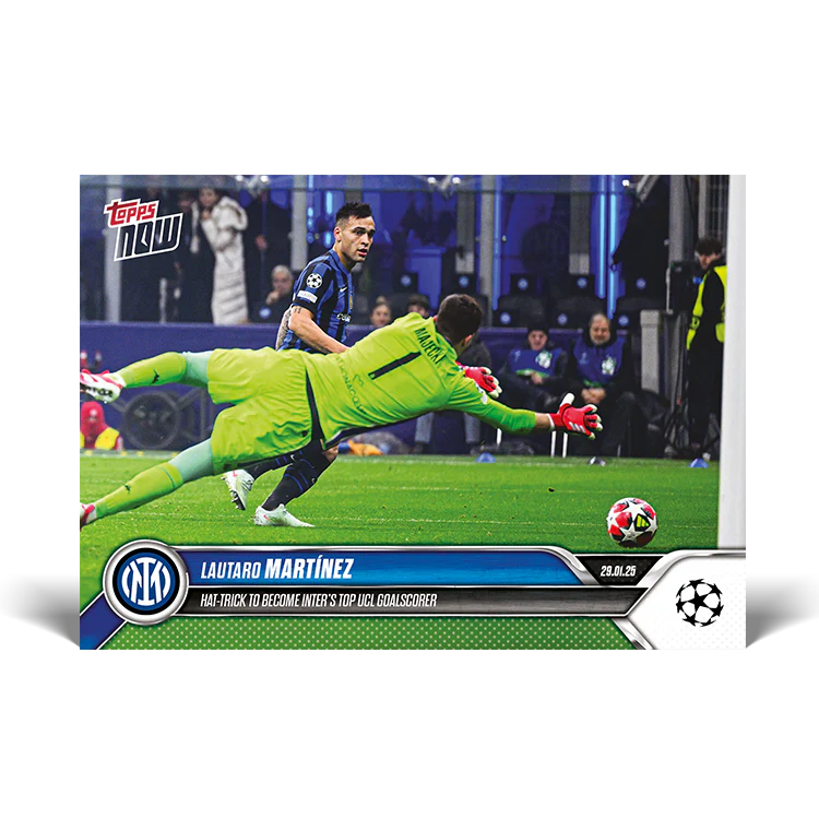 Lautaro Martínez - Hat-trick to become Inter's top UCL goalscorer - 24/25 UCL Topps NOW® Card 85