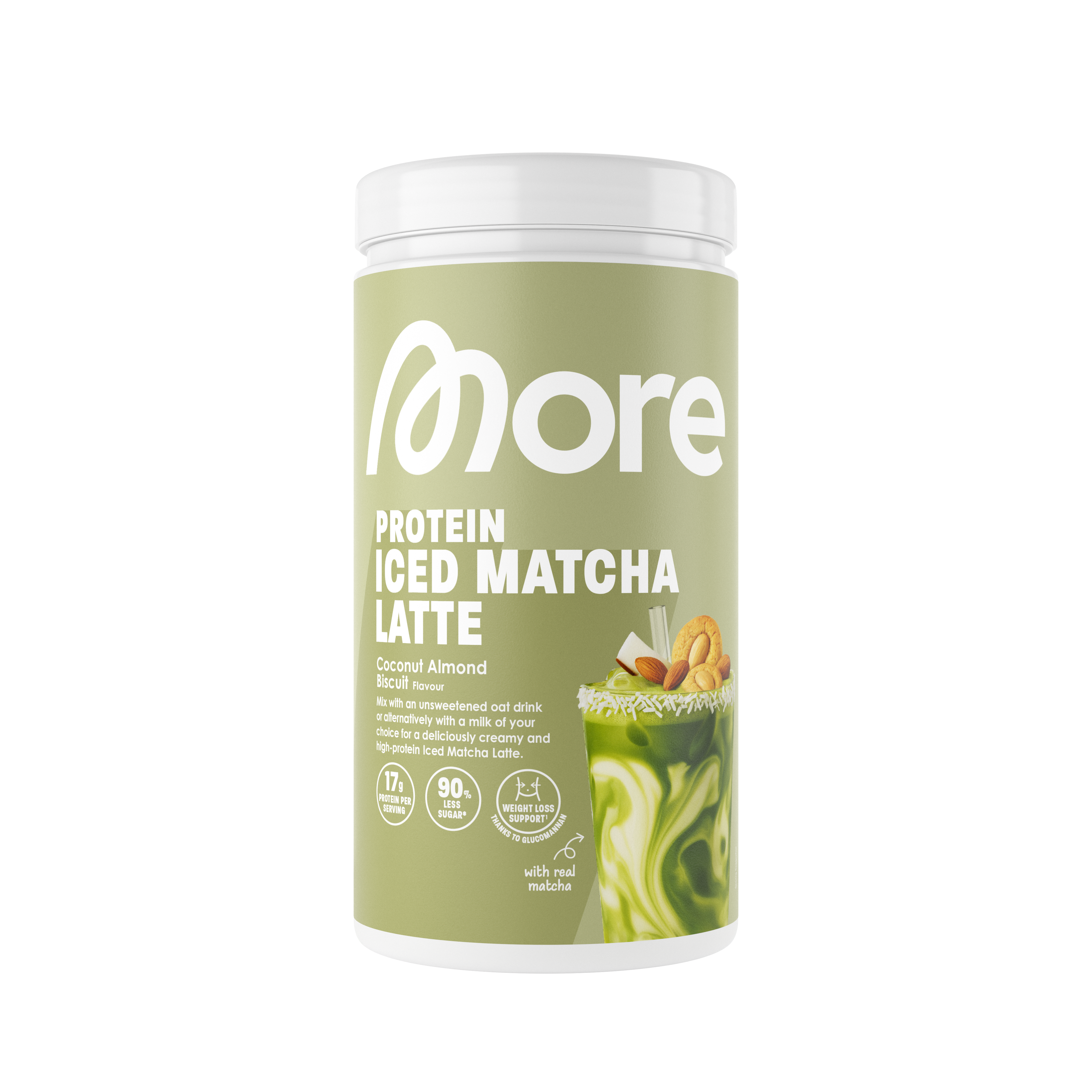 More Protein Iced Matcha Latte