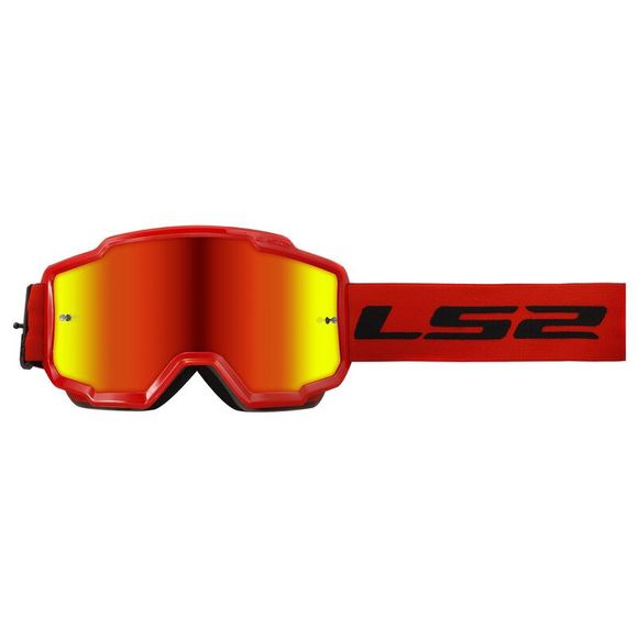 Masque cross LS2 CHARGER IRIDIUM VISOR 2024 - Noir / RougeRef : LS0946 / 7202011032