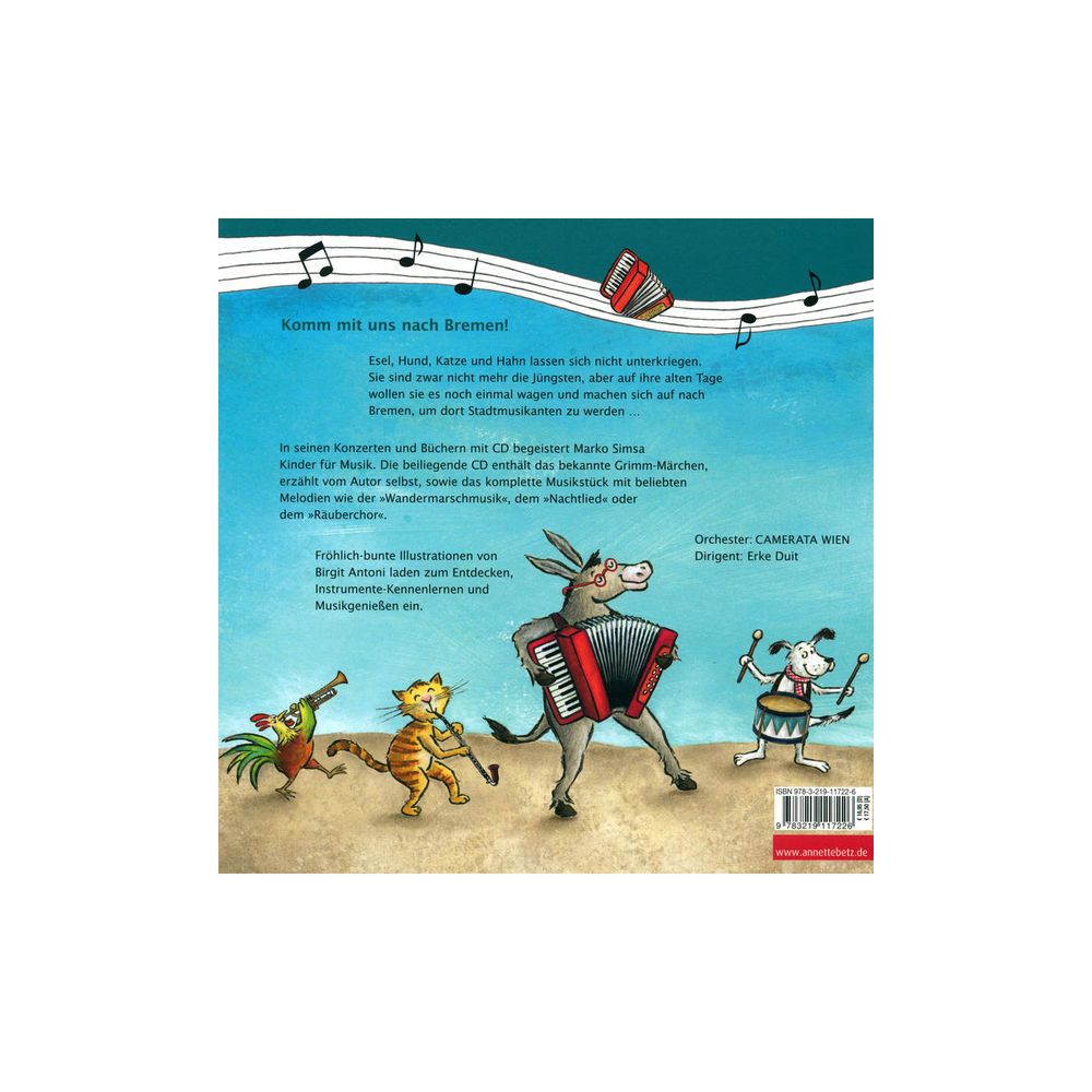 Annette Betz Verlag Stadtmusikante Musikbilderbuch – Thomann Ireland