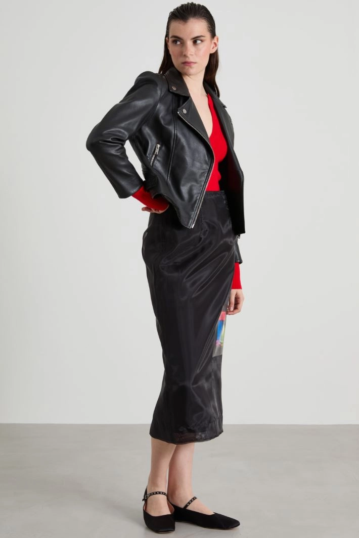 Cashmere and silk jumper - RED