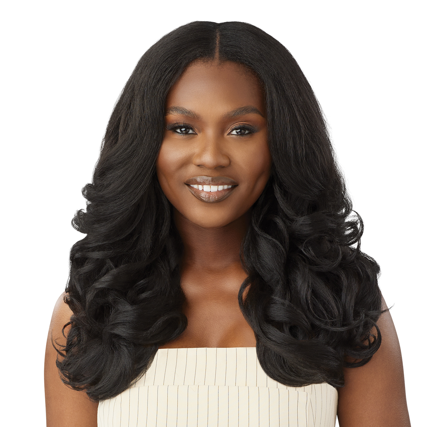 Outre Human Hair Premium Blend Big Beautiful Hair Leave Out Wig Dominican Body Curl 20