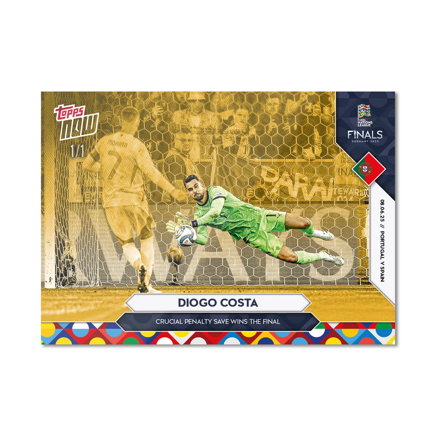 Diogo Costa - 2025 UEFA Nations League Topps NOW® - Card 5