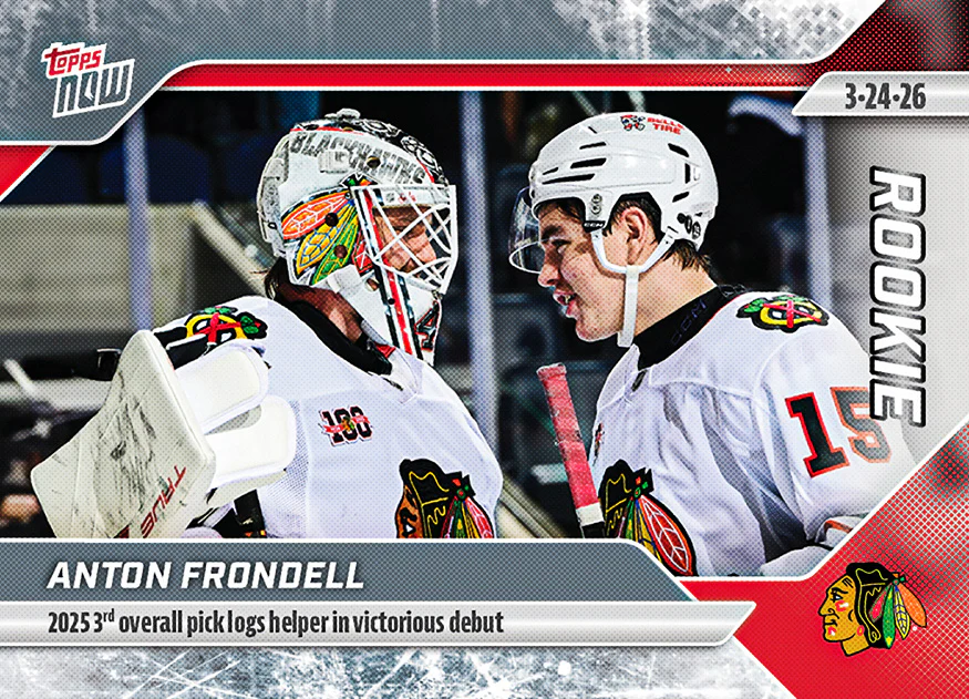 Anton Frondell - 2025-26 NHL Topps NOW® - Sticker # 129 Pack - PR: 770