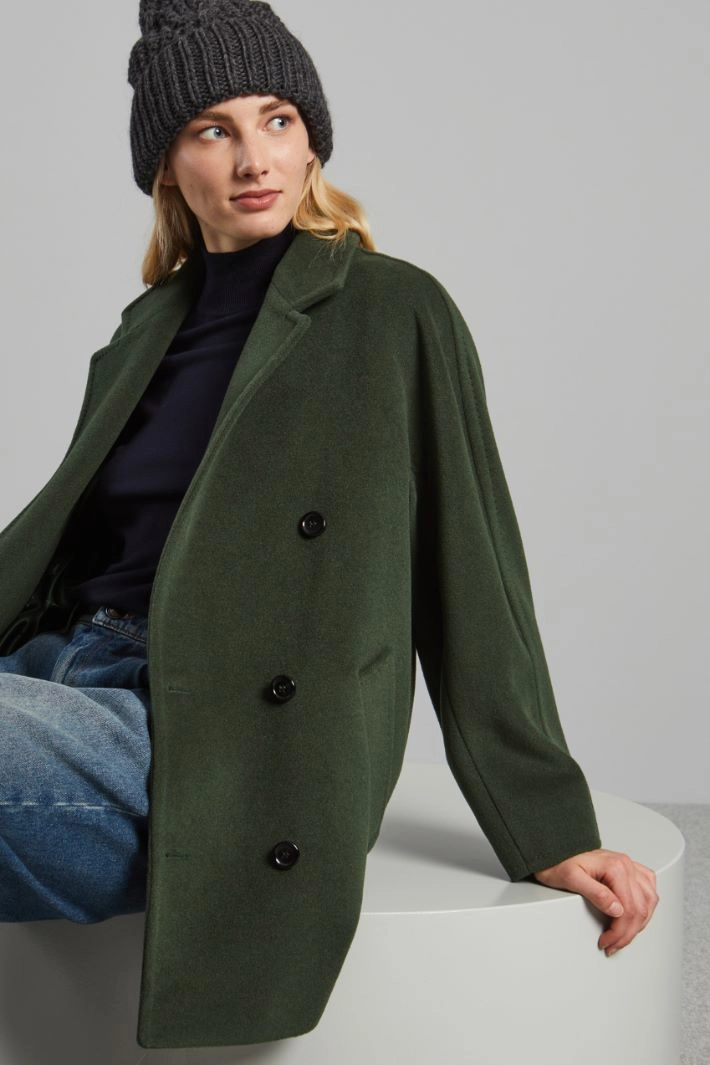 Turn-up beanie hat - ANTHRACITE