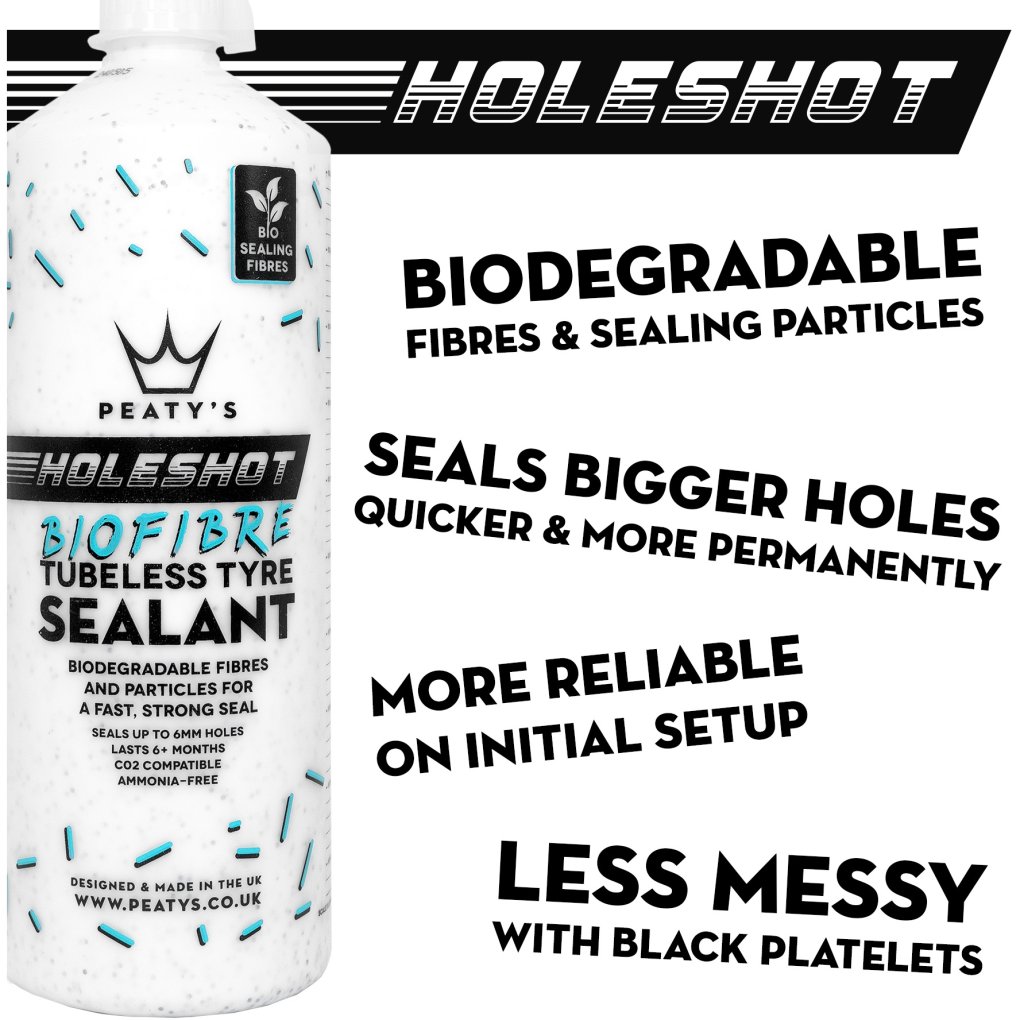 Peaty's Holeshot BioFibre Tubeless Tyre Sealant 500ml