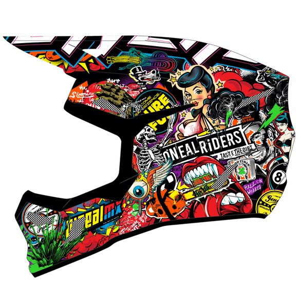 Casque cross O'Neal 3SRS YOUTH - CRANK V24 - MulticoloreRef : OL1963