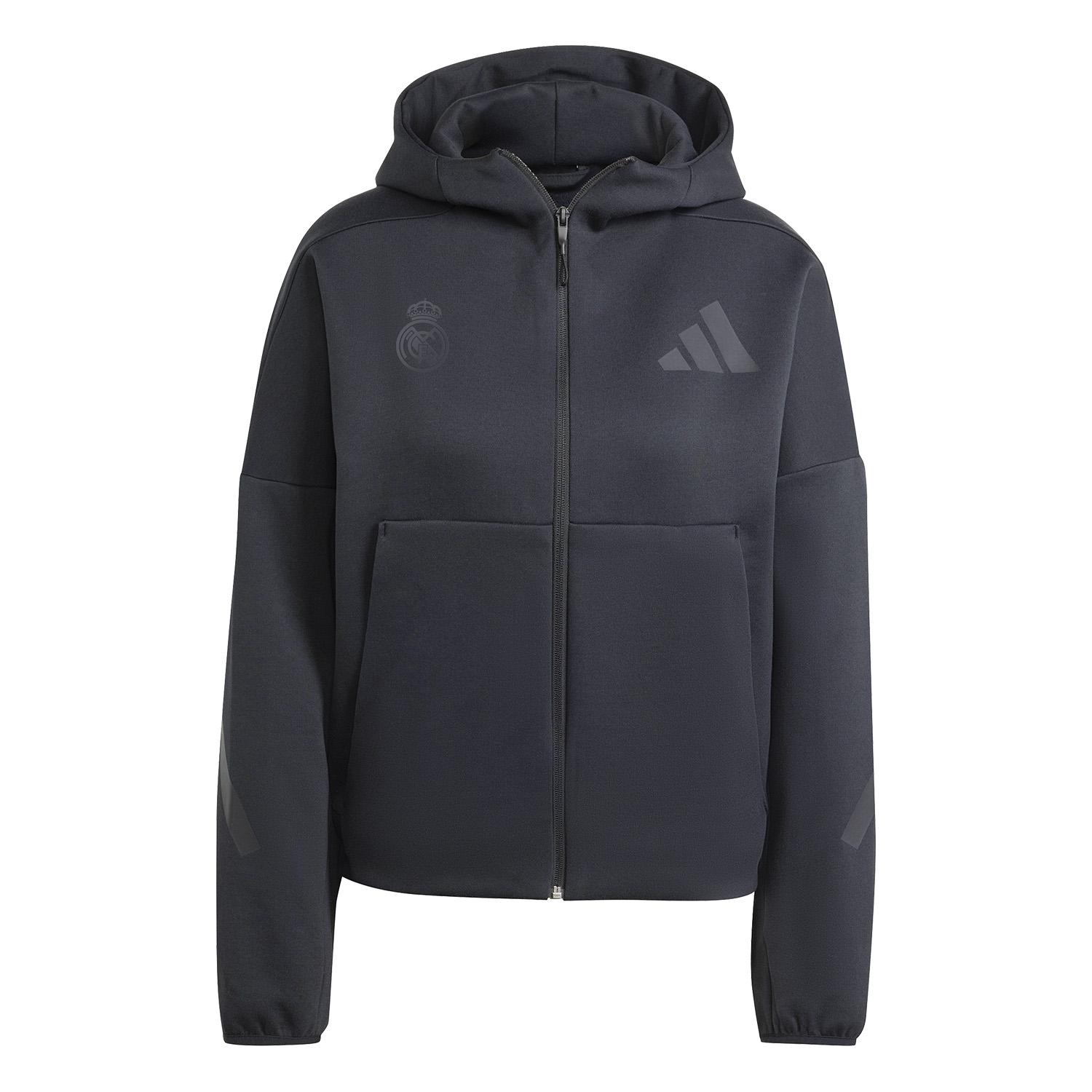 Womens adidas Real Urban Full Zip Hoodie Black