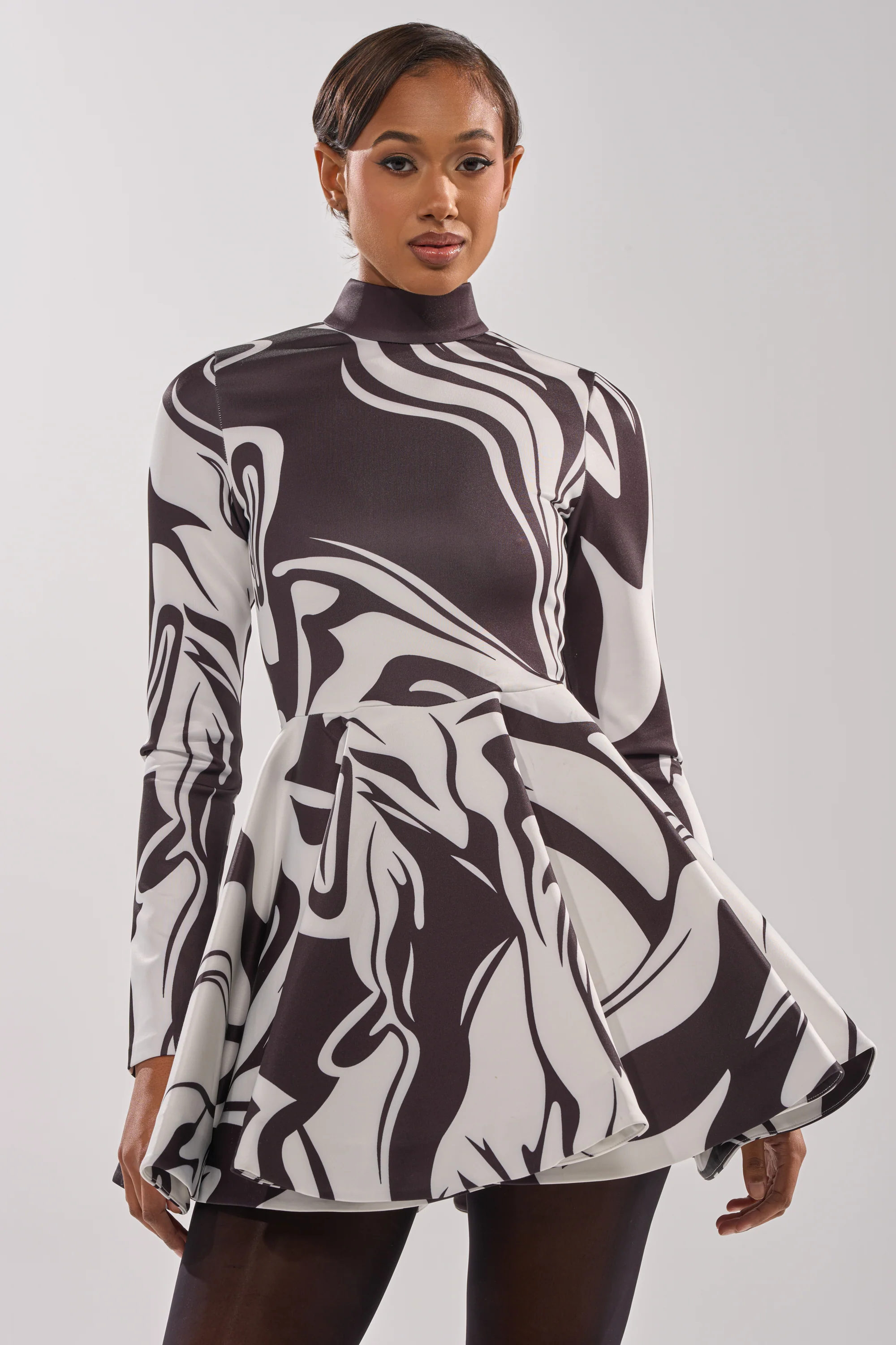 Groovy Baby Mockneck Mini Dress