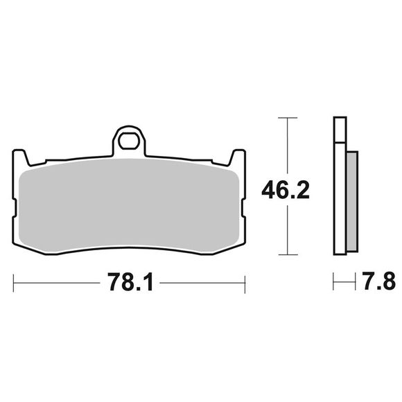 SBS 864DC Racing carbon front brake padsRef: 864DC / 864060