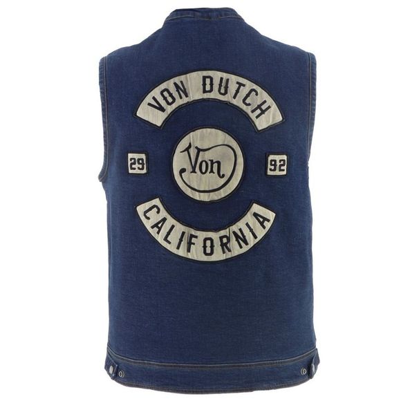Gilet moto Helstons VON DUTCH APACHE - BleuRef : VDH0255