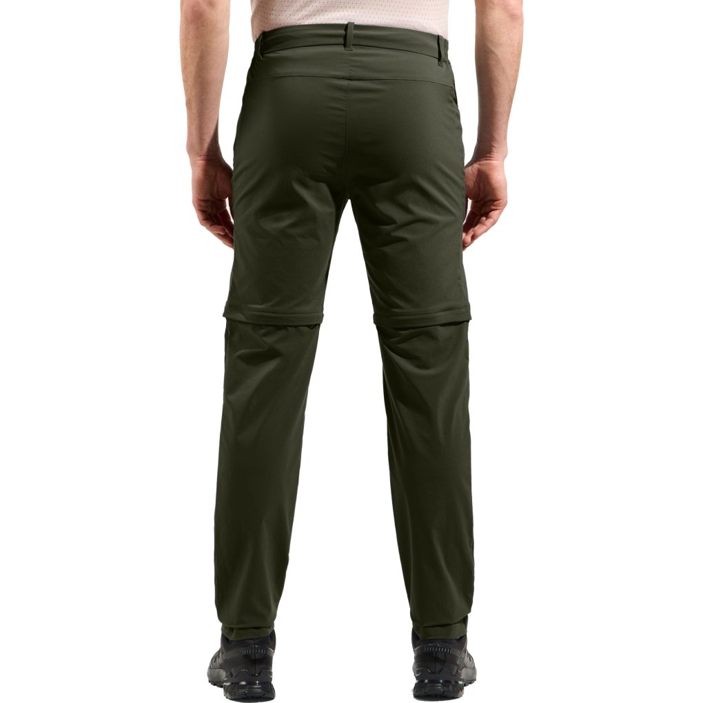 Odlo Ascent Light Zip-Off Hiking Pants Men - forest night