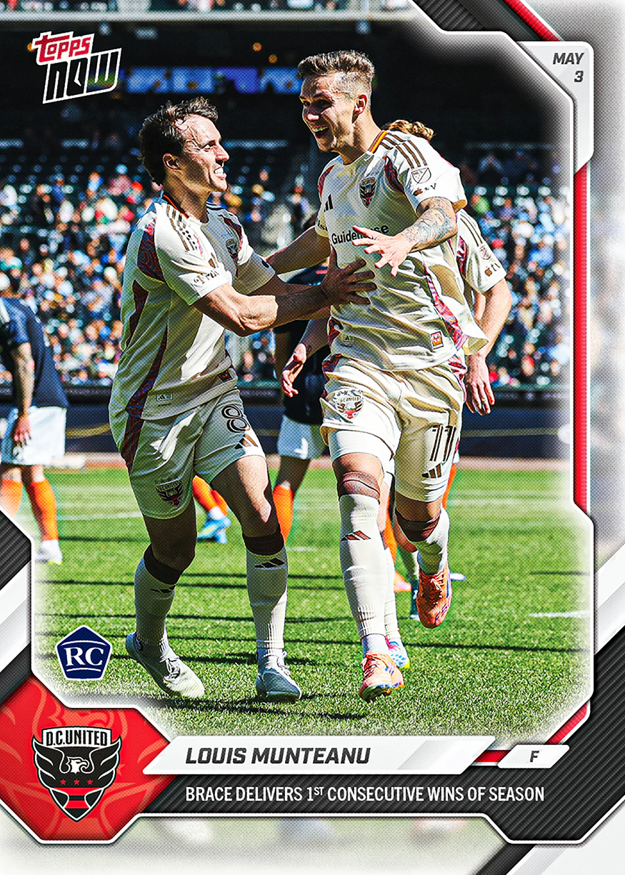 Louis Munteanu - 2026 MLS Topps NOW® - Card 38 - PR: 491
