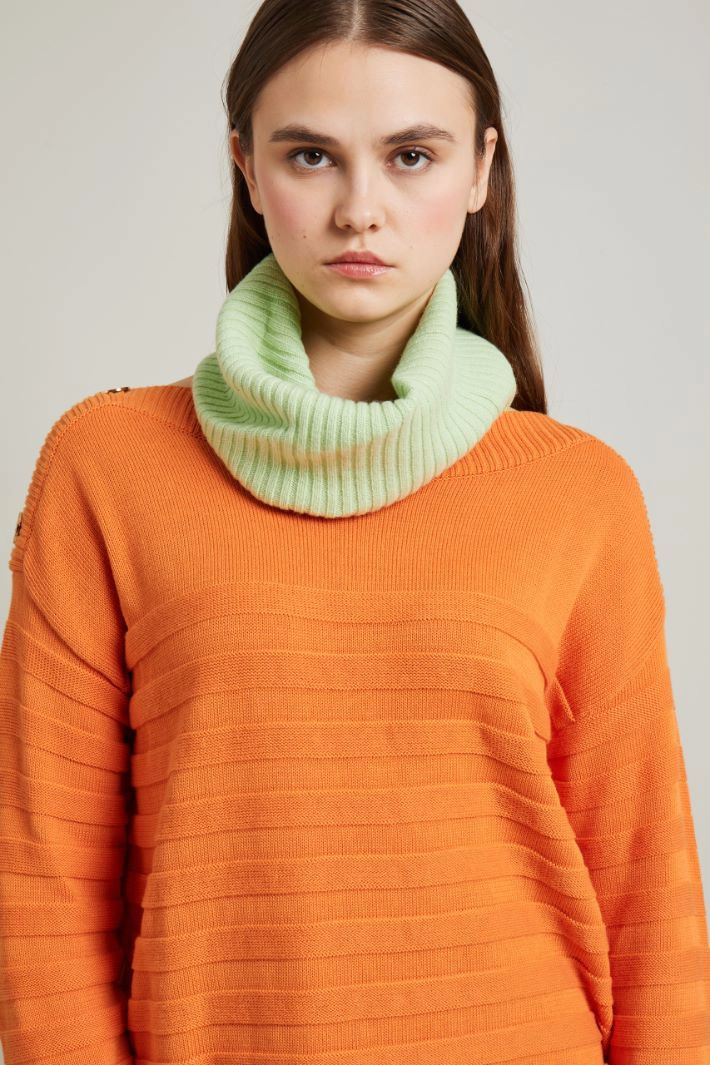 Cashmere neck warmer - GREEN