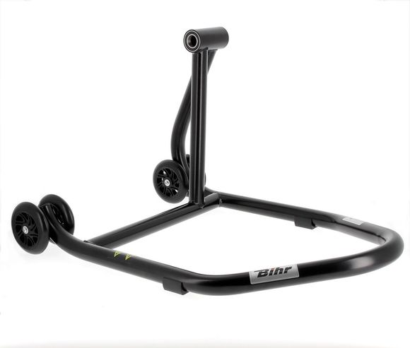 Bihr Right Single-Sided Stand Home Track Matte Black Wheels Black UniversalRef: BI01516A / 3032149