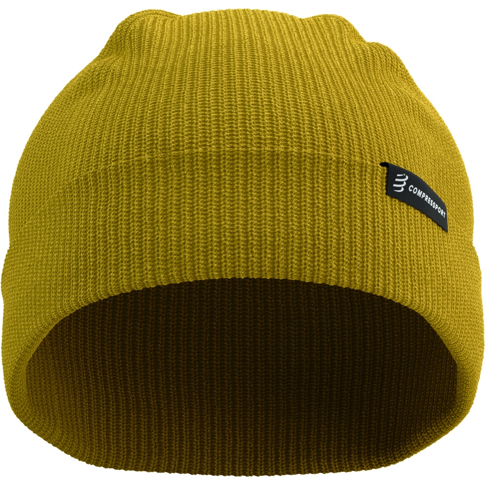 Compressport Podium Beanie - ceylon yellow/white