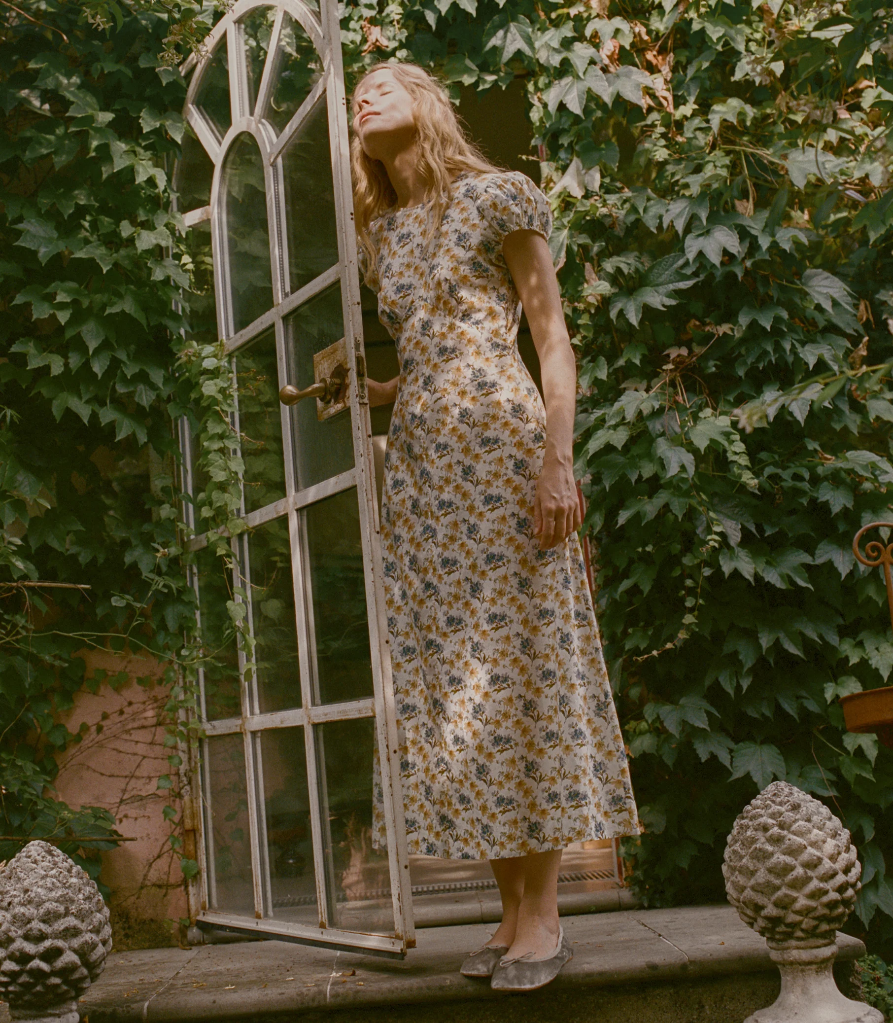 Rhodia Midi Dress - Narcissus Bloom