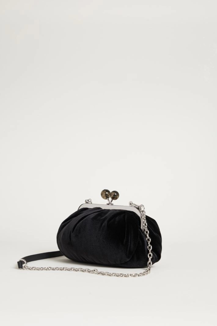 Velvet clutch - BLACK